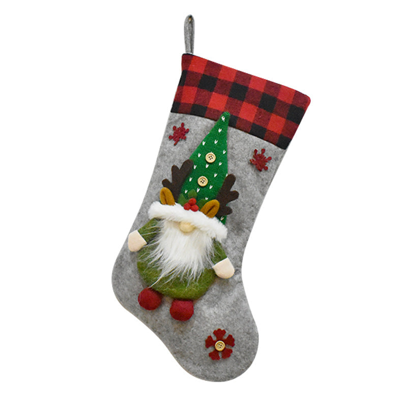 Christmas Decoration Gift Faceless Doll Christmas Socks Pendant Santa Claus Children&