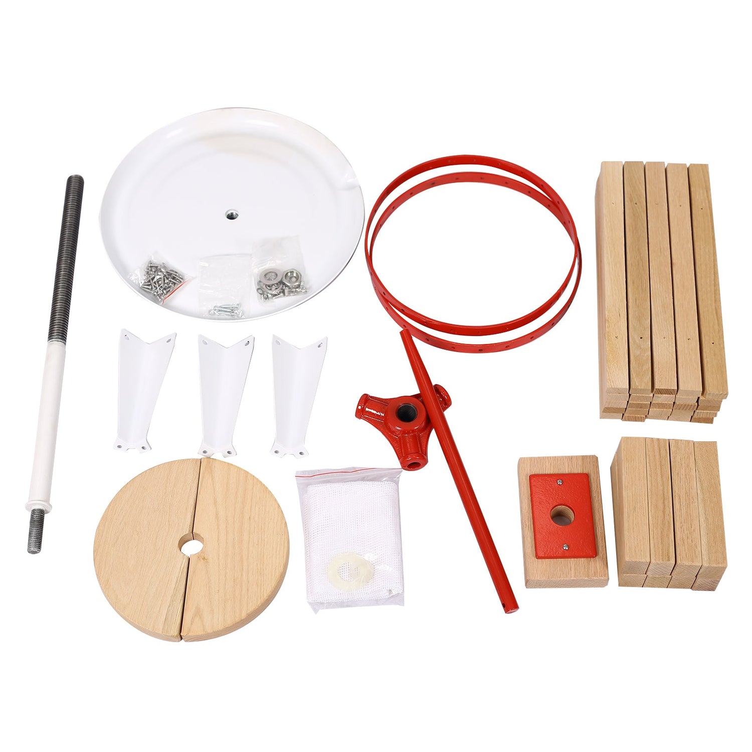 Fruit Wine Press and Crusher and Filter Bag,100% Nature Apple&amp;Grape&amp;Berries Crusher Manual Juice Maker for Kitchen