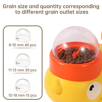 Intelligent Cartoon Dog Automatic Feeder: Large Capacity, Anti - slip, Doubles as Toy &amp; Feeding Utensil