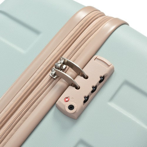 Luggage Sets New Model Expandable ABS Hardshell 3pcs Clearance Luggage ( Grey Green)