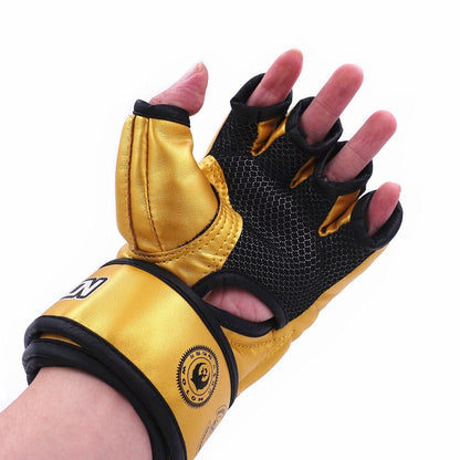 MMA Boxing Gloves Sanda Muay Thai Kick Boxing Mitts Breathable PU Mateial Sparring Grappling Fight Punch Mitts Boxing Equipment