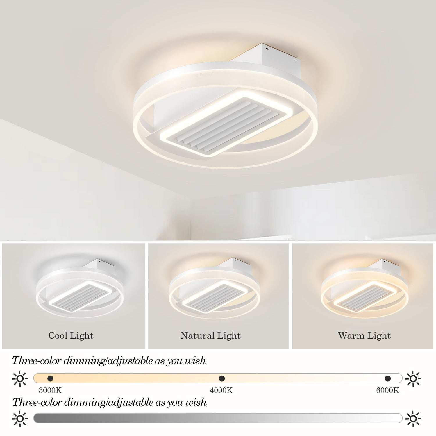 Bladeless LED Fan Lamp II