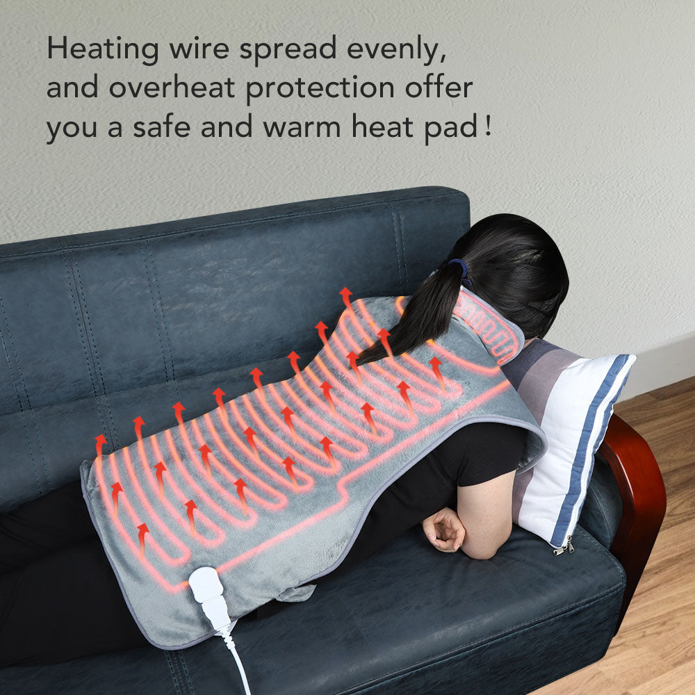 Plug-In Heating Shawl Blanket Flannel 3-Speed Shoulder Neck Back Warm Clothes Electric Blanket