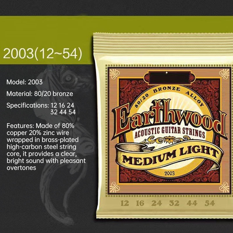 6 sets of Ernie Ball Slinky guitar strings (models 2003, 2215, 2223, 2221, nickel - wound) for electric &amp; acoustic guitars
