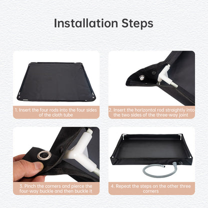 Folding Outdoor Camping Shower Tray Base  - for Pets &amp; Travel