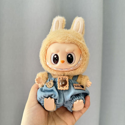 [Clothes Only] 1st/2nd generation Labubu clothes pendant Labubu sitting party baby clothes teddy bear suspenders cute pants