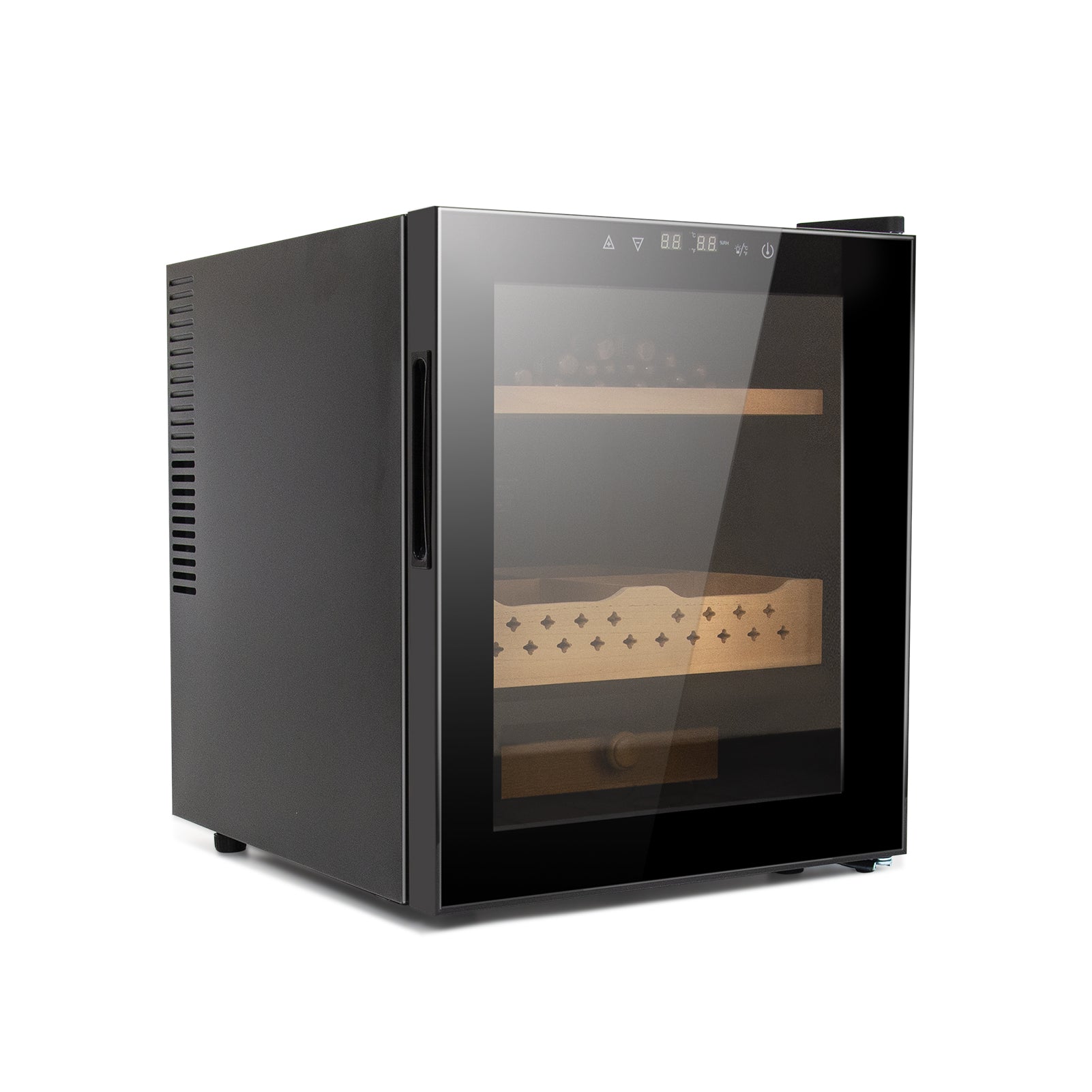 50L Cigar Humidors with 3-IN-1 Cooling, Heating &amp; Humidity Control, 250 Counts Capacity Cigar Humidor Humidifiers with Constant Temperature Controller
