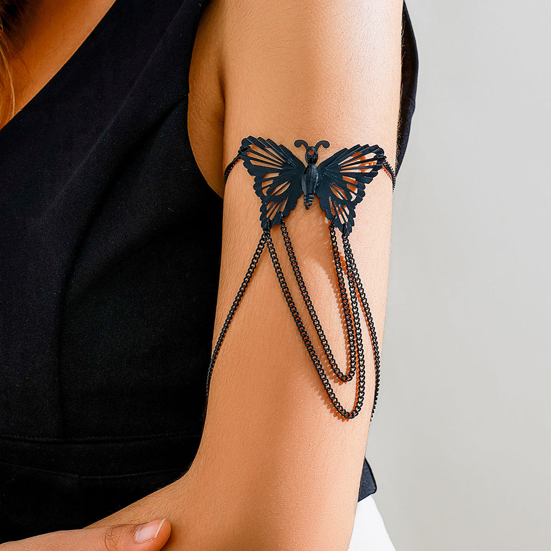 Metal Wind Su Chain, Punk Arm Ring, Exaggerated Women&