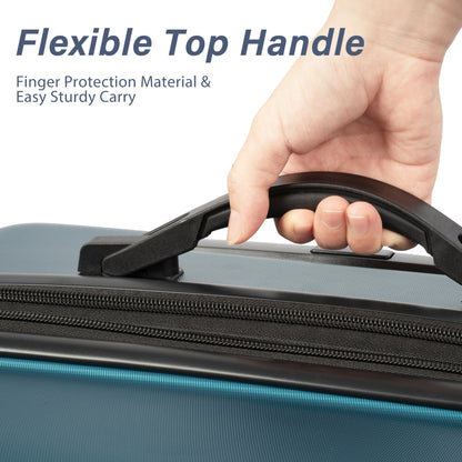 Hardshell Luggage Sets 3 Pcs Spinner Suitcase with TSA Lock Lightweight 20&