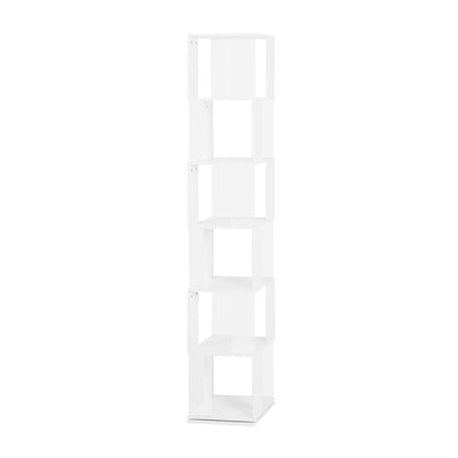 6-layer rotating acrylic board simple bookshelf, multi-functional creative bookshelf for students in the living room