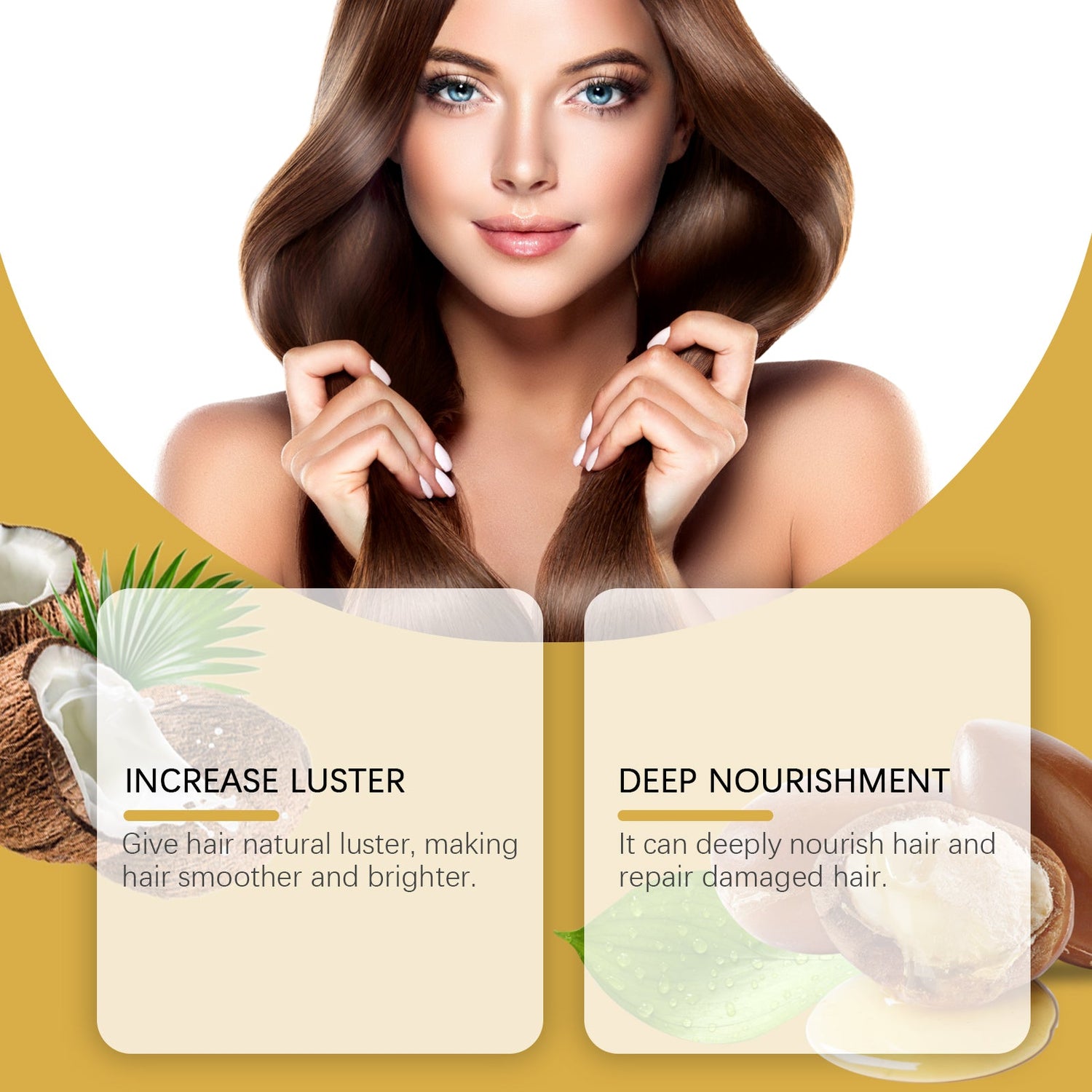 Morocco Hair Care Essential Oil Capsules Improve Dry Hair And Irritated Hair, Soft And Moisturizing Hair Care Essential Oil