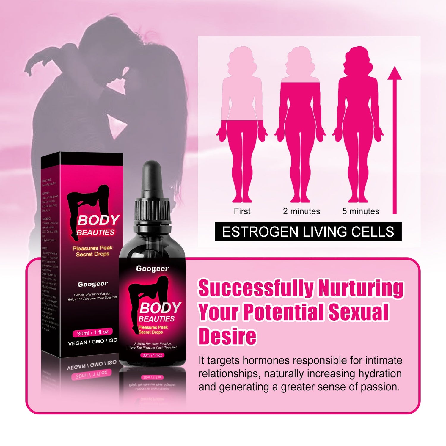 Feminine Care Drops, Moisturizing Gentle Massage Health Care Drops For Women&