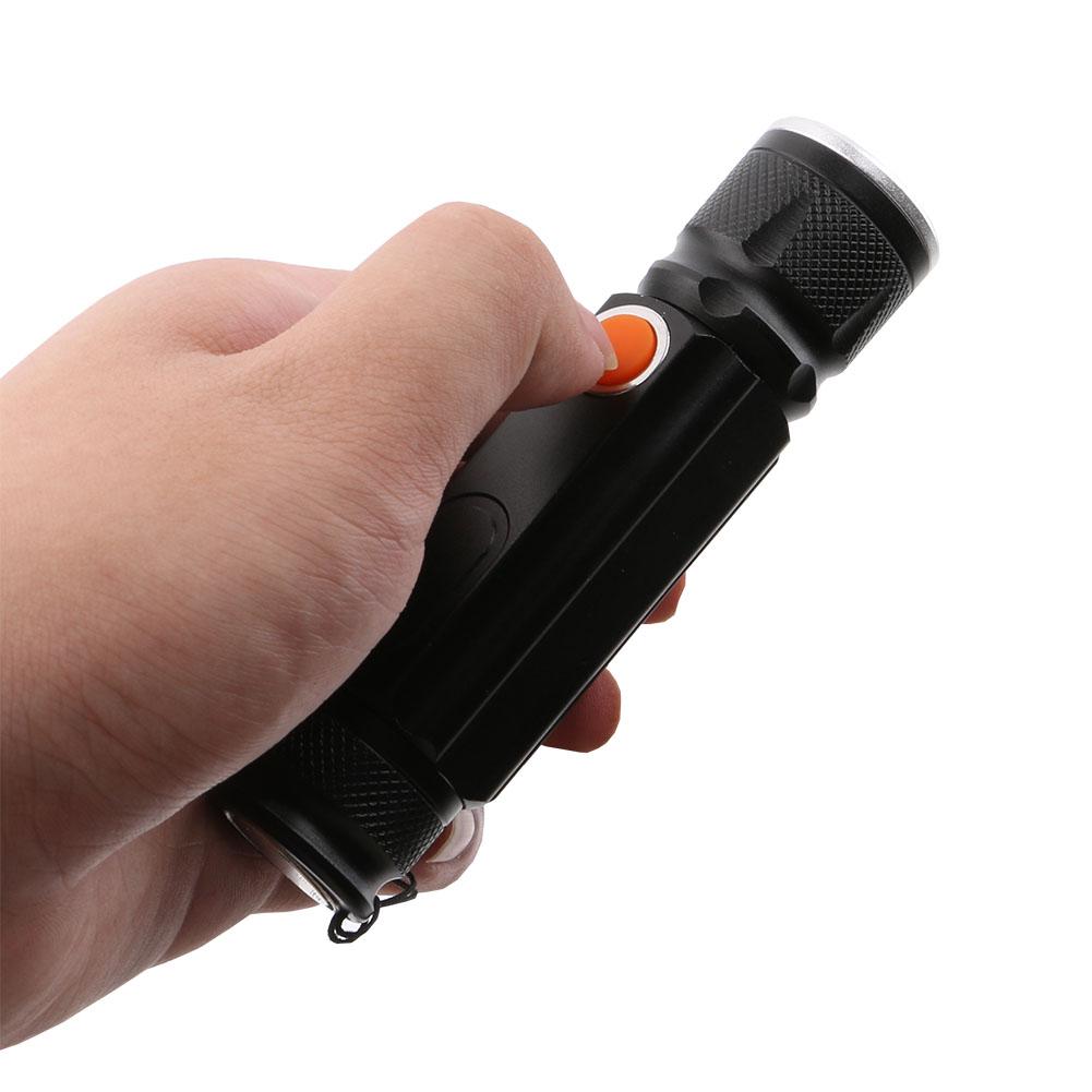 Magnet Camping Lamp Mini USB LED Flashlight XML T6 Torch Rechargeable COB Lantern Waterproof Zoom 18650 Battery
