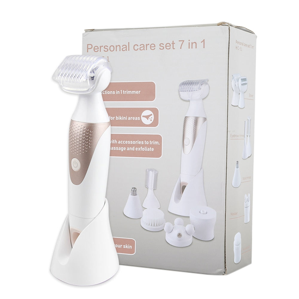5 In 1 Electric Shaver Waterproof Razor Shaving Machine Women Hair Leg Bikini Depilation Trimmer Depilatory Hair Remover