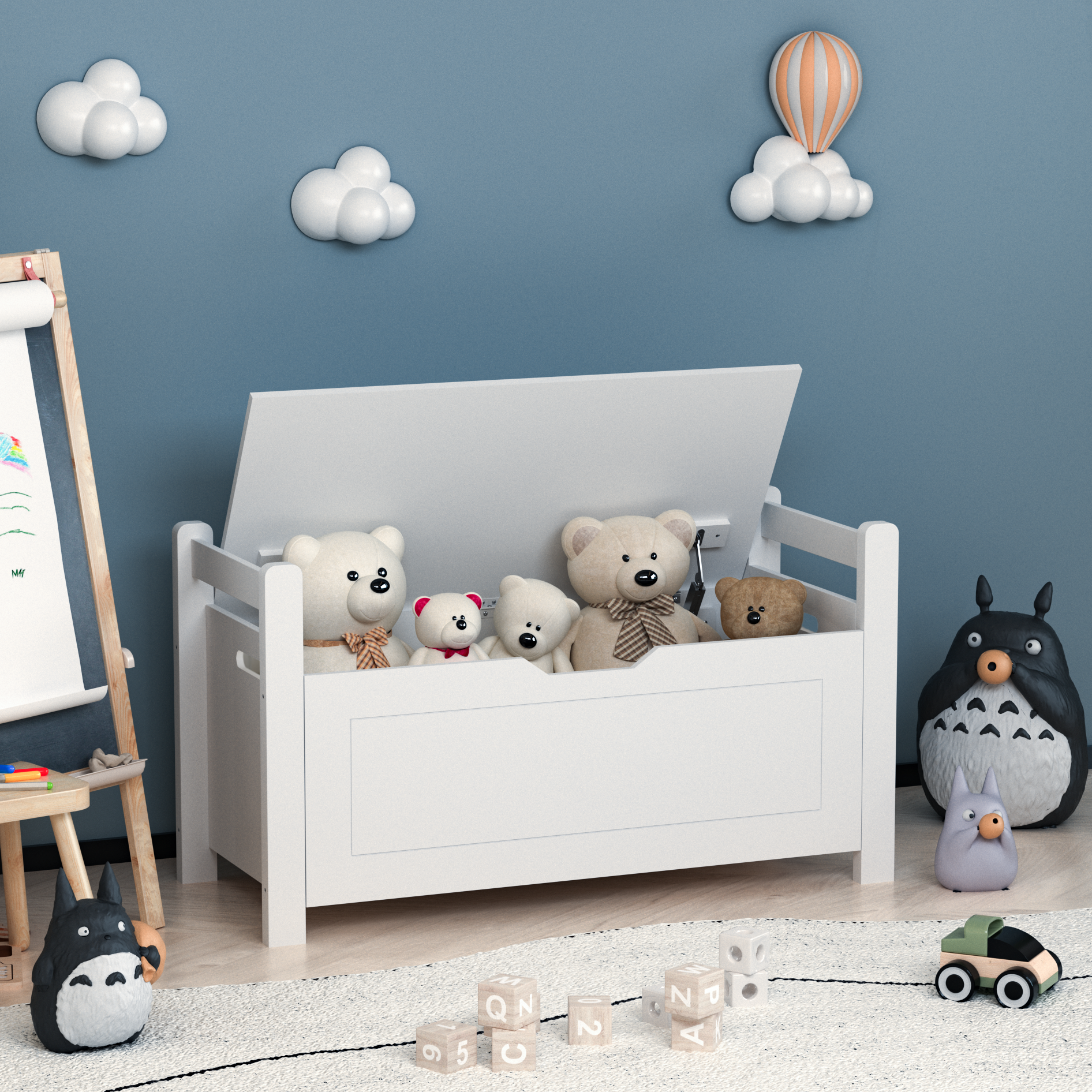 A white rubber wood children&