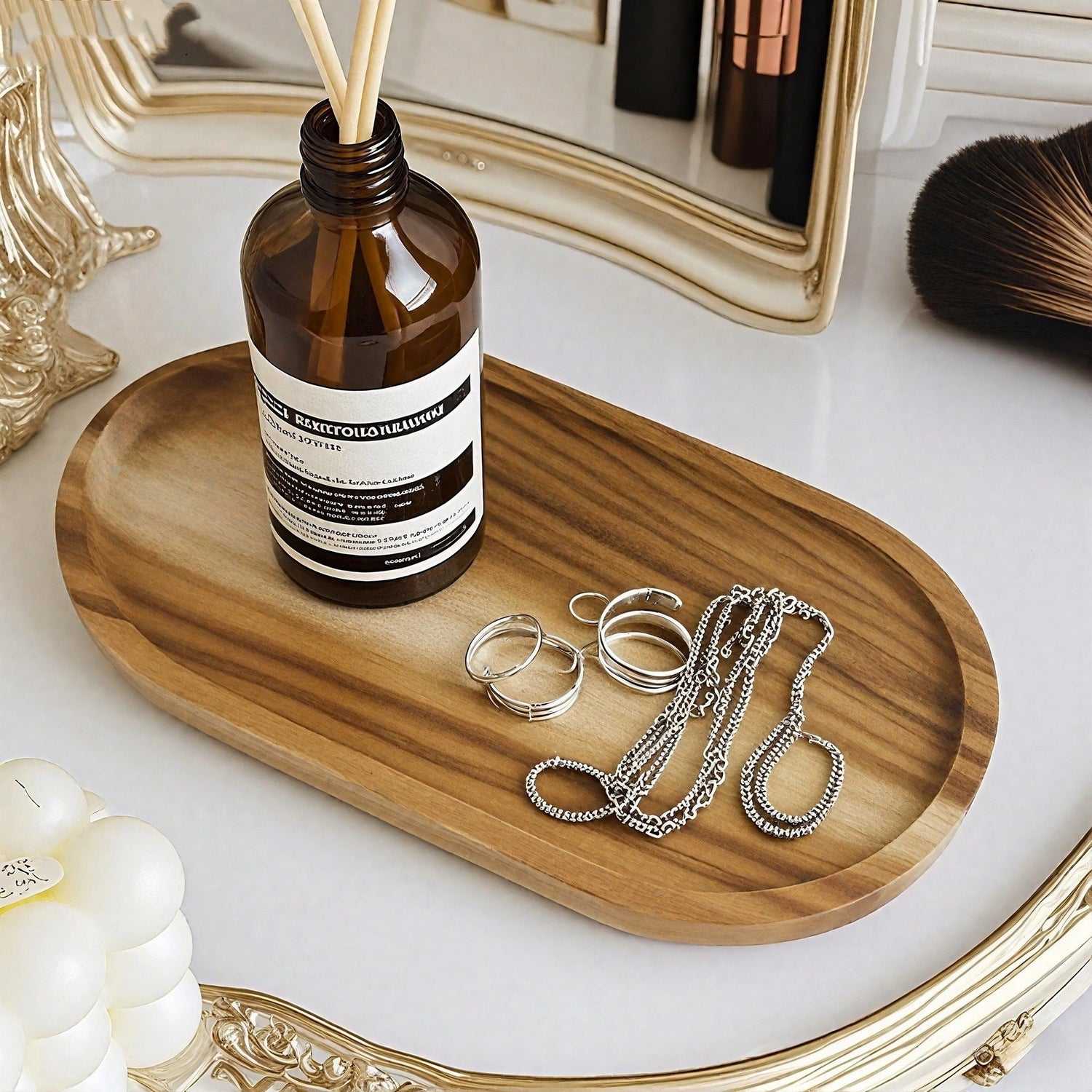 Acacia wooden fruit tray cake plate decoration Dim sum kitchen plate