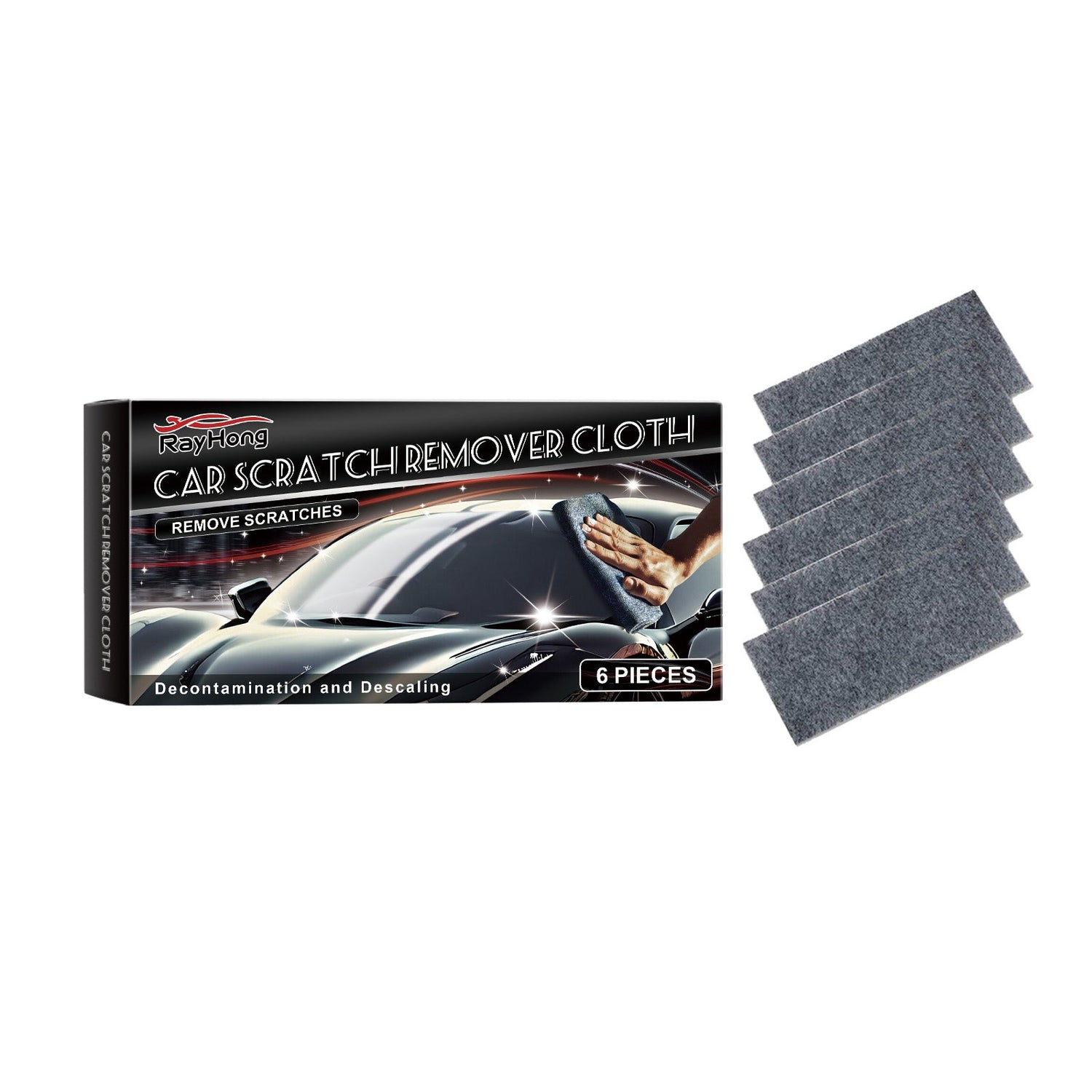 Car Scratch Remover Cloth, Car Paint Scratches Water Stains Cleaning Maintenance Brightening Portable