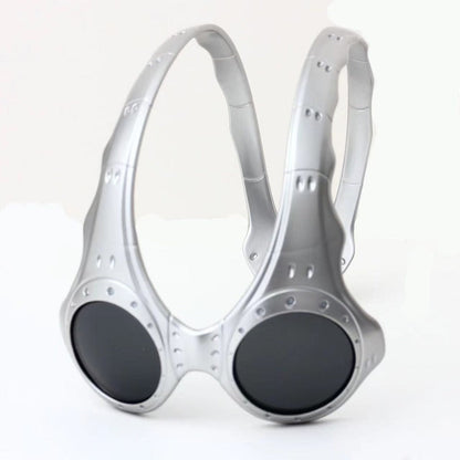Unisex Over - The - Top Sunglasses. Ideal for outdoor cycling and sports. Fashionable retro - style metal - framed glasses.