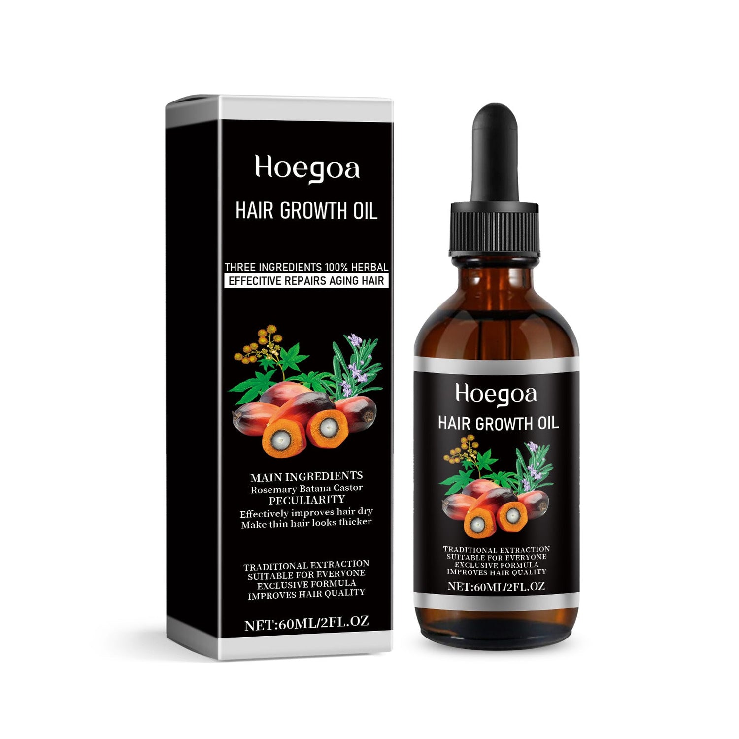 Palm Oil Hair Care Essence, Scalp Massage Treatment Repair Dry Hair, Soft And Solid Hair