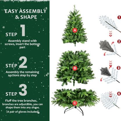 5FT PE&amp;PVC Prelit Christmas Tree