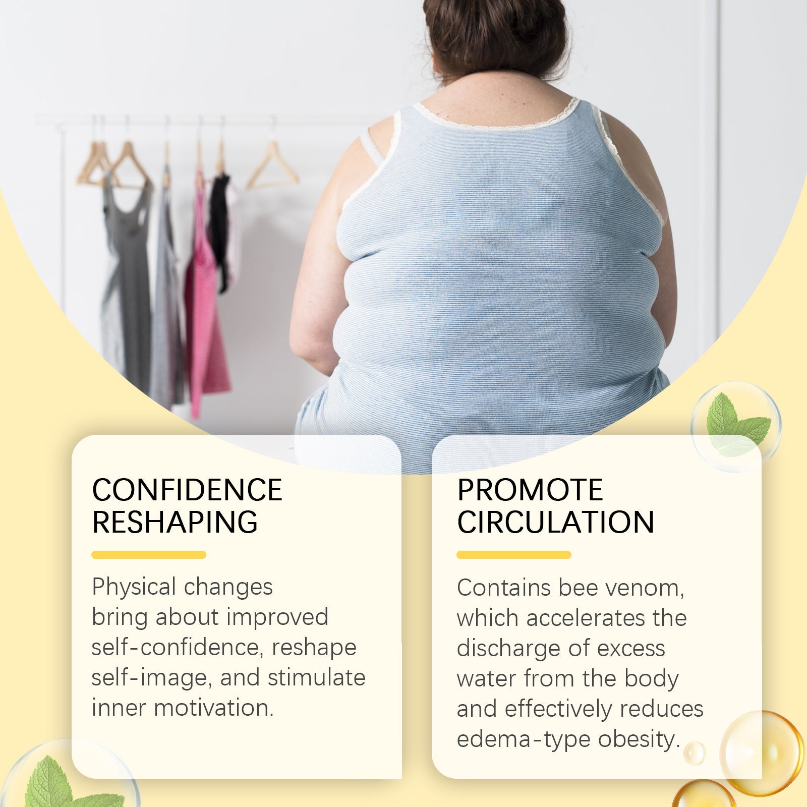 Ouhoe Beesvenom Lymphoid Slimming Oil Massage Firming Body Toning Slimming Body Show Body Shape