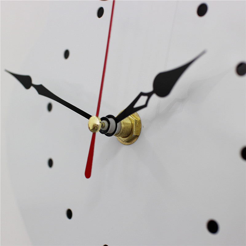 Cartoon art clock home decoration living room wagging tail cat children&