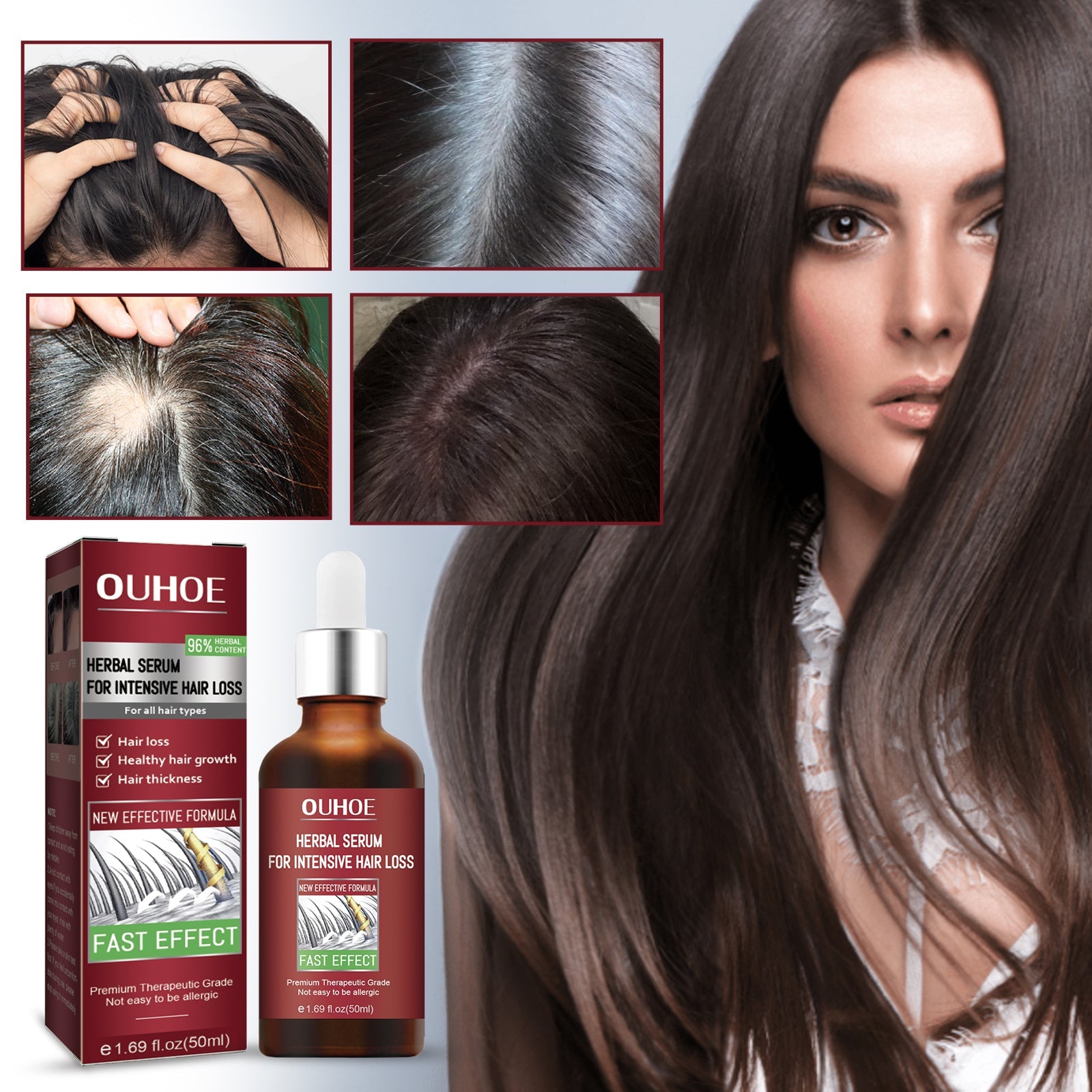Hair Intensive Essence, Moisturizes Hair Roots, Fast Growing Prevents Loss And Strengthens Hair Care Essence