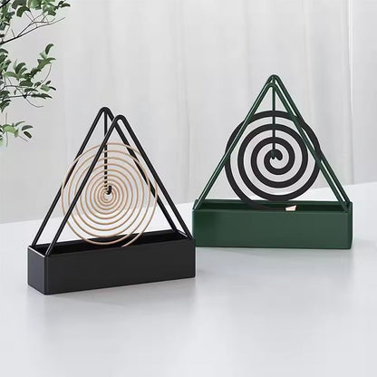 3-Legged Iron Mosquito Coil Stand   Portable, Durable &amp; Stylish Sandalwood Design   Ideal Home Accessory for Coils