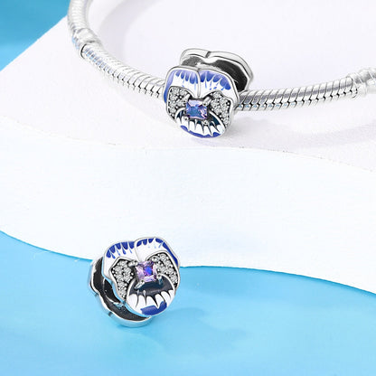Butterfly flower thread safety bead fixing clip buckle string decoration