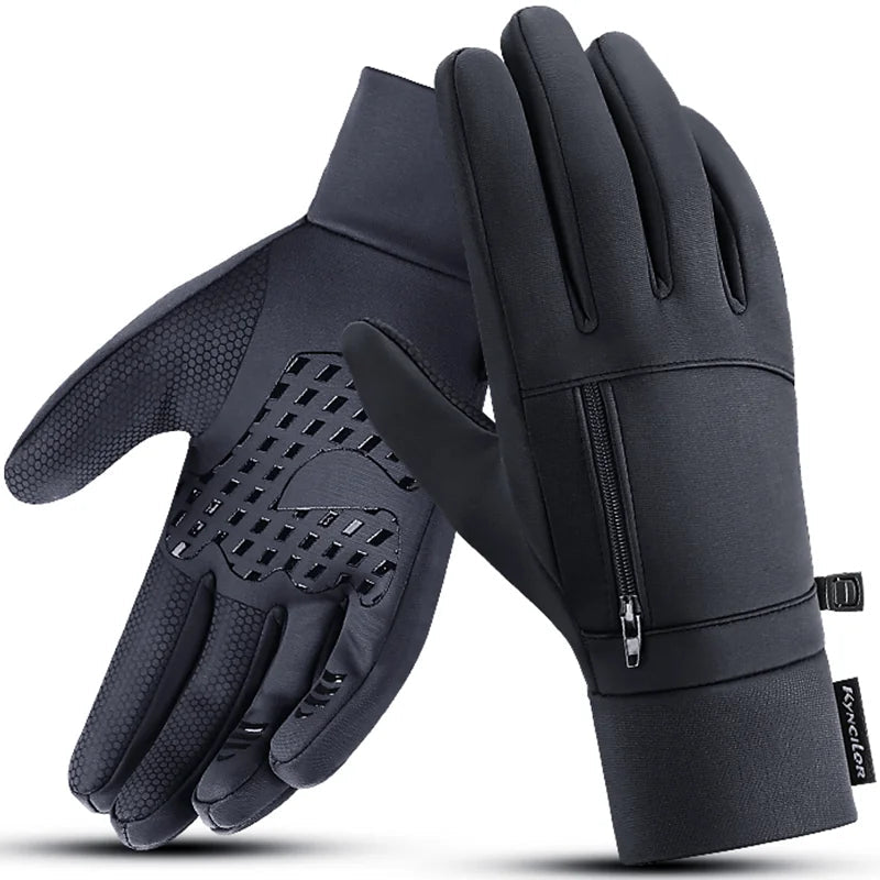 Outdoor warm cold windproof riding gloves touch screen windproof and anti-skid women&