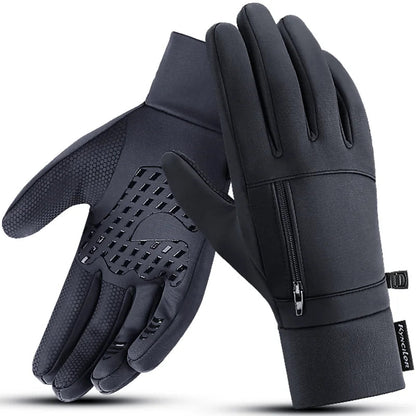Outdoor warm cold windproof riding gloves touch screen windproof and anti-skid women&