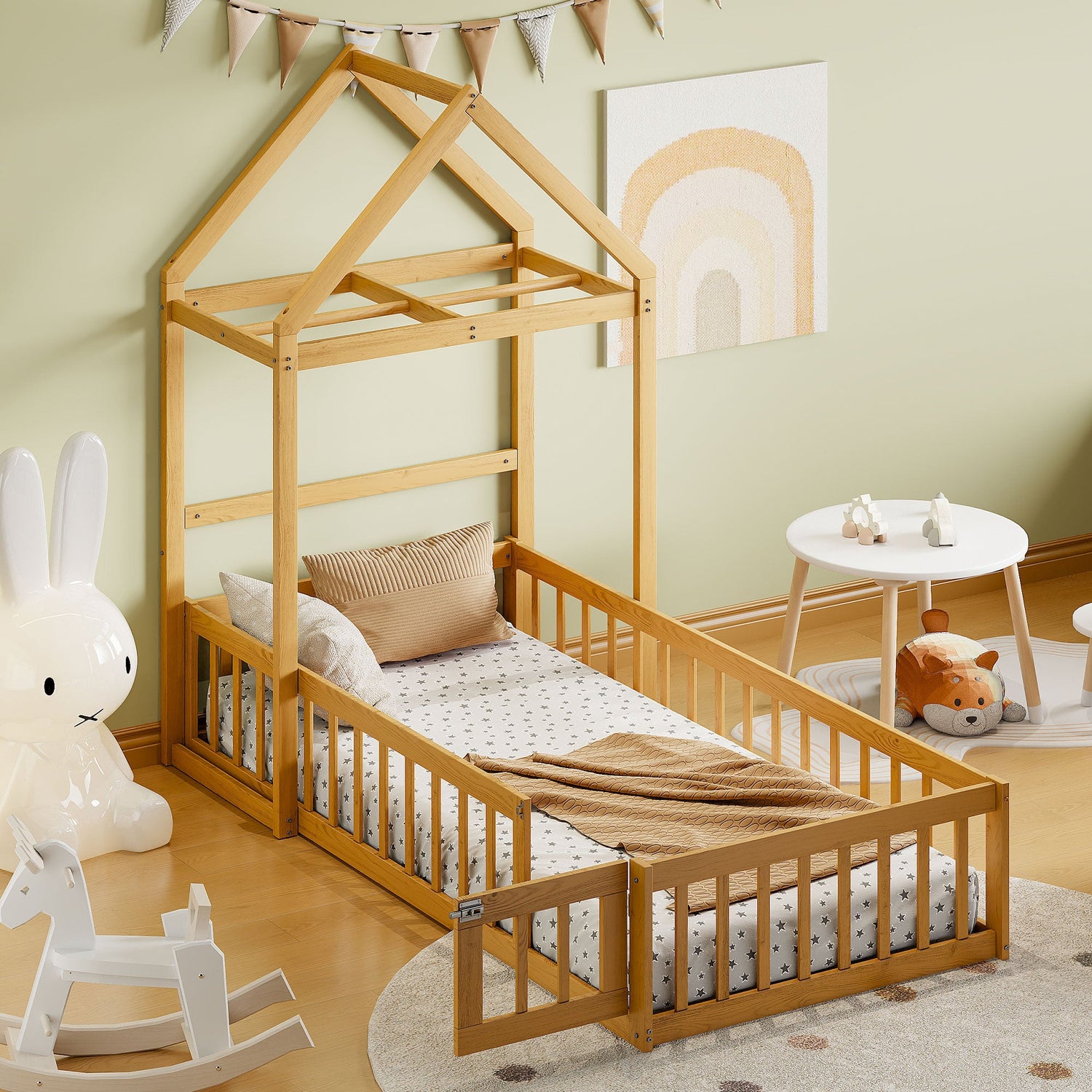 Wooden Twin Size Children&