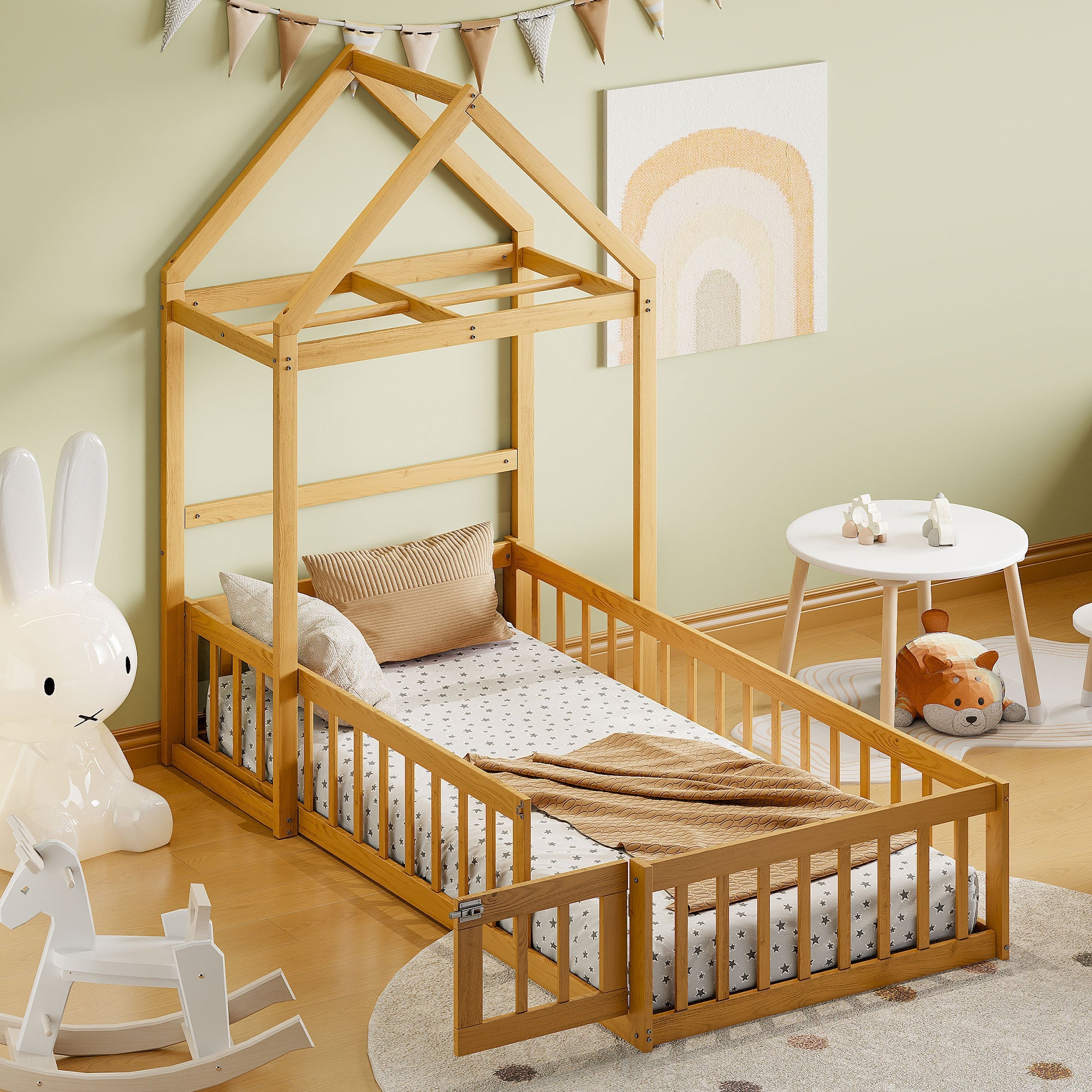 Wooden Twin Size Children&