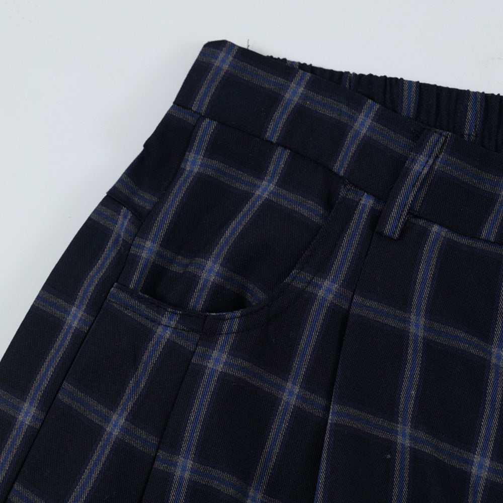 Street Trend Retro Plaid Casual Pants Men&
