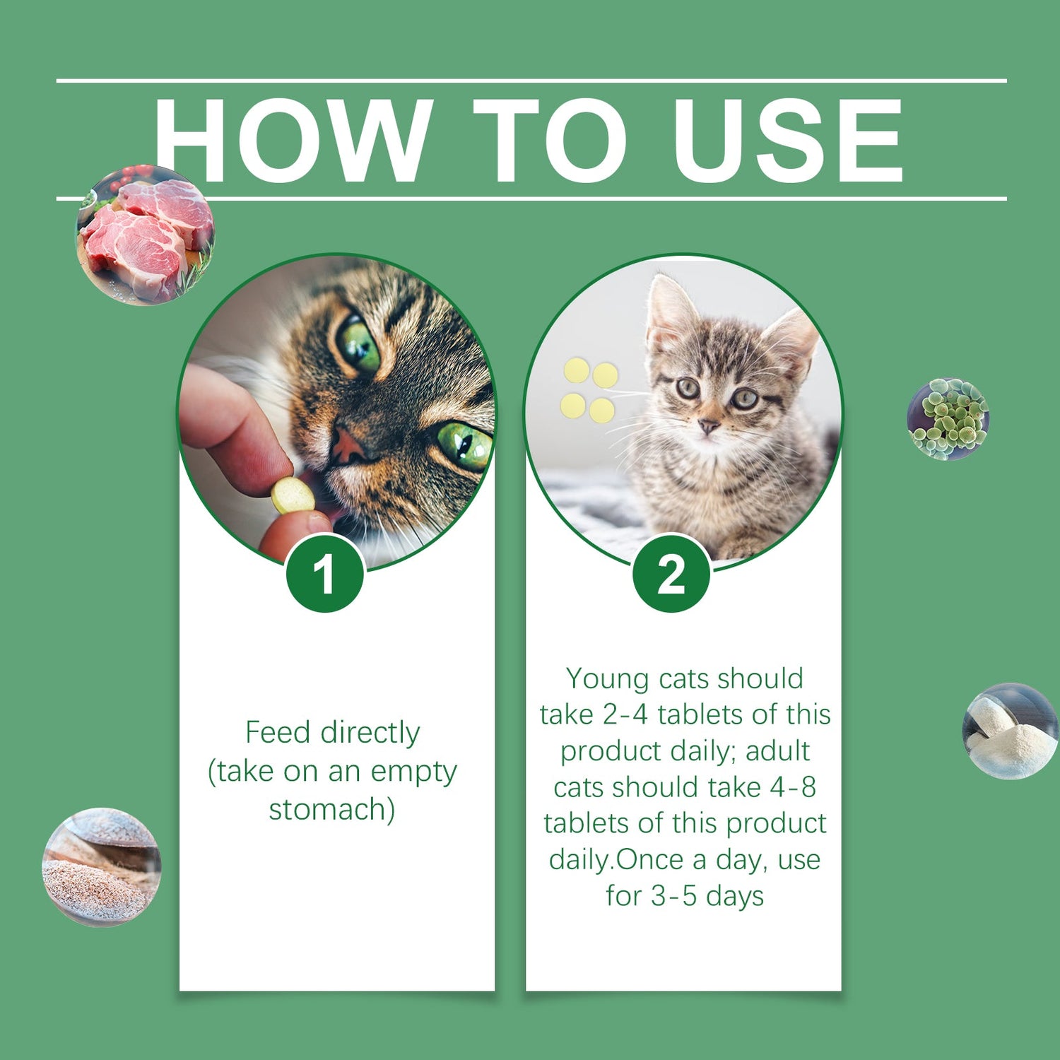 Cat Grass Tablets For Healthy Pets For Cats And Dogs To Absorb Nutrients Rich In Dietary Fiber Tablets