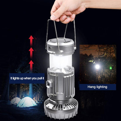 Solar LED Camping Lantern Fan