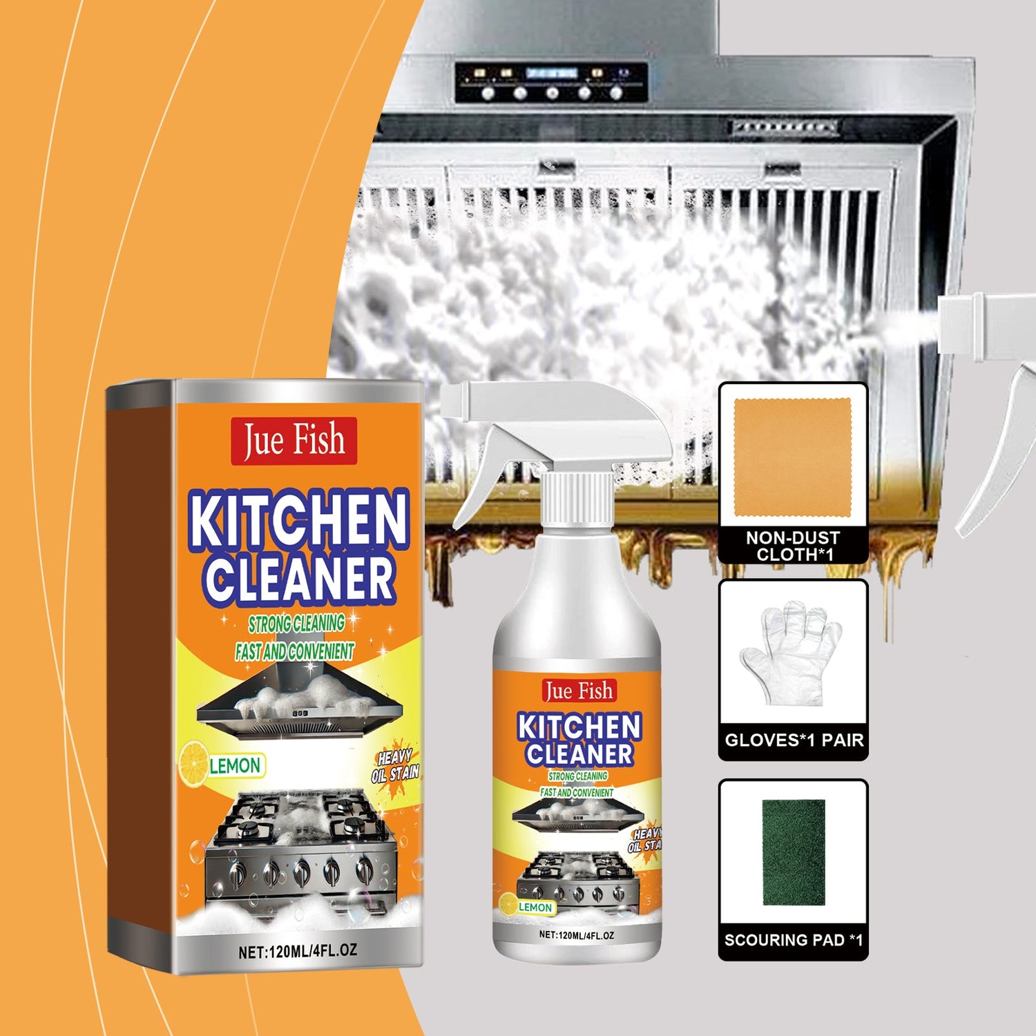 Hood Stove Heavy Oil Cleaner