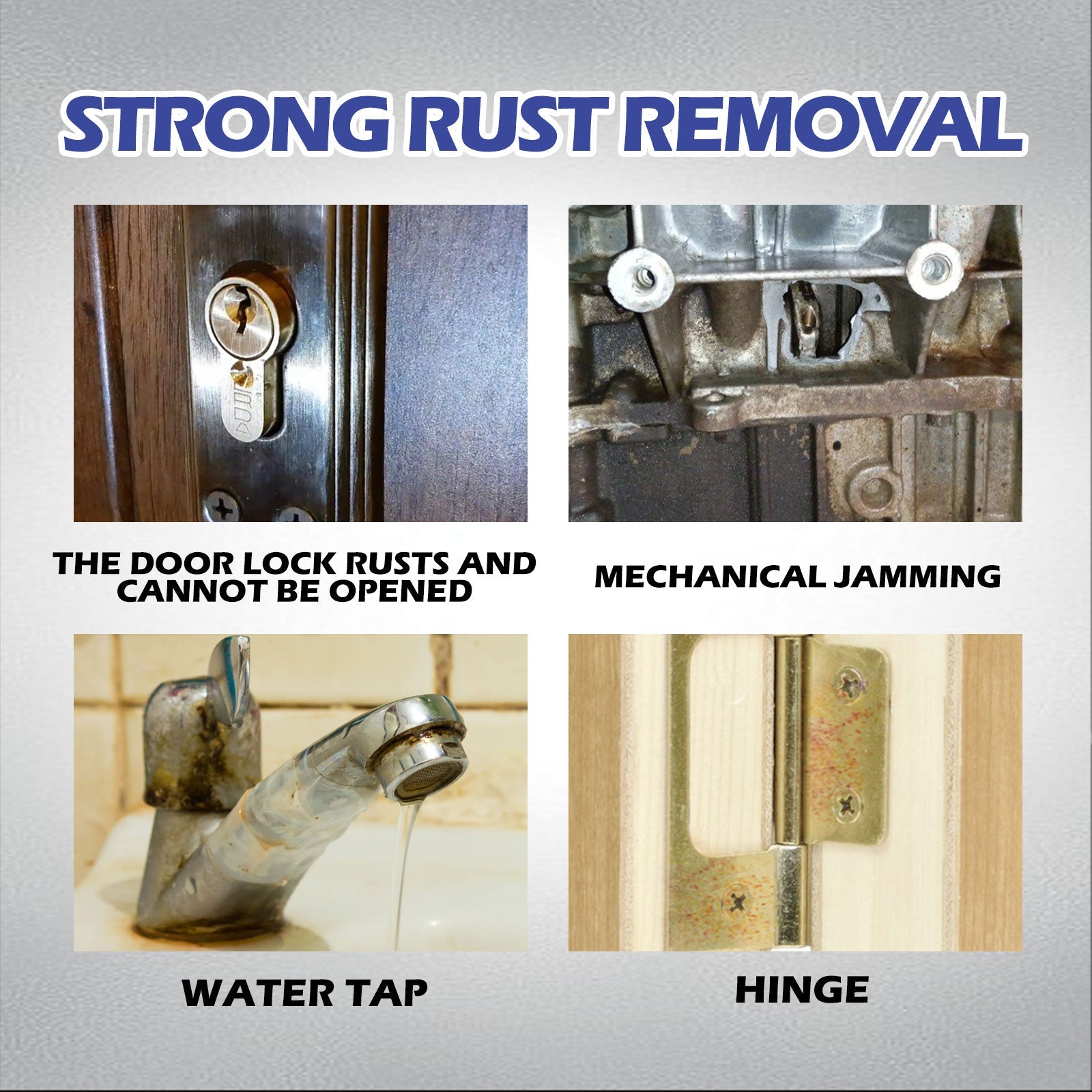 Lron Powder &amp; Rust Remover, Multi-Functional Metal Rust Remover For Automobile And Motorcycle Exhaust Pipe Rust Renovation Maintenance