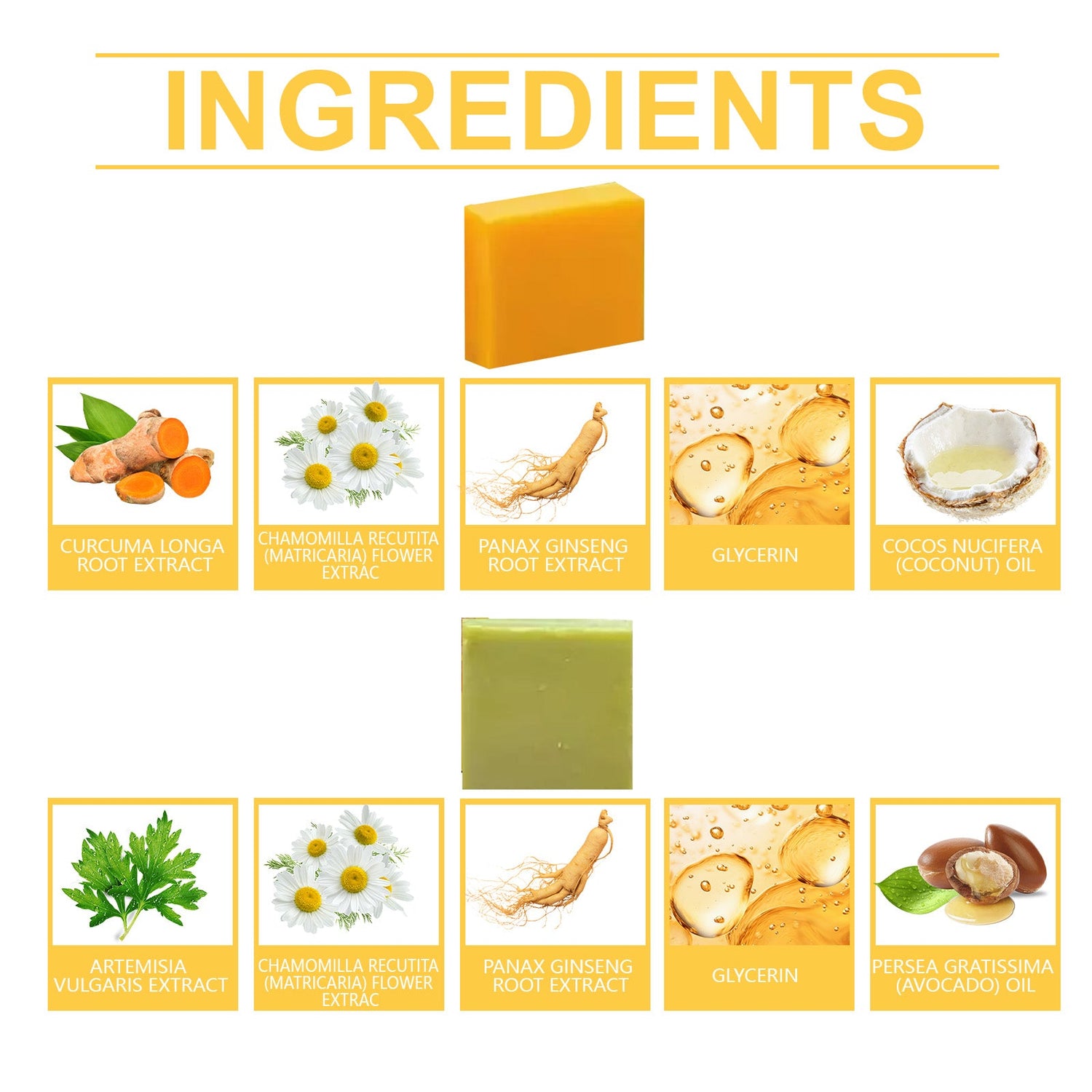 Turmeric Herbal Beauty Soap Deep Cleansing Moisturizing Refreshing Oil Control Body Care Bath Soap