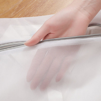 Gray laundry bag, thick and thin mesh bag, laundry for household underwear, and protective bag