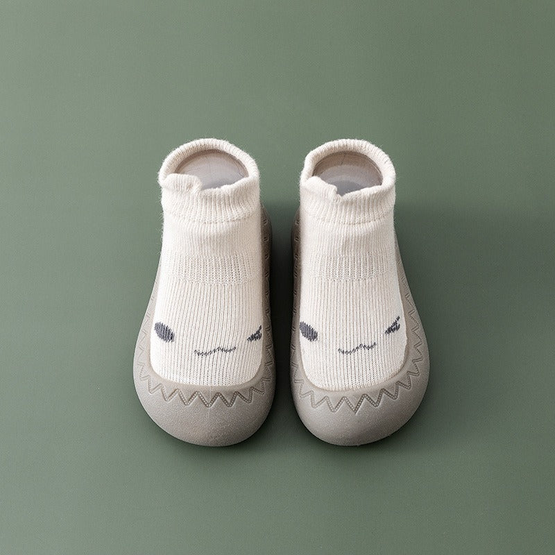 Baby Floor Shoes and Socks Autumn and Winter New Rubber Sole Lightweight Neonatal Soft Sole Walking Shoes Children&
