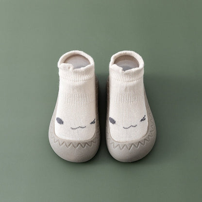 Baby Floor Shoes and Socks Autumn and Winter New Rubber Sole Lightweight Neonatal Soft Sole Walking Shoes Children&