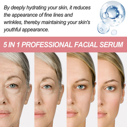 5 In 1 Face Essence Hydrating, Firming, Whitening, Whitening And Anti-Wrinkle Essence For Fine Lines