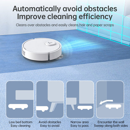 **3-in-1 Sweeping Robot: USB Charging, 1000Pa Suction, Auto-Clean for Pet Hair, Carpets &amp; Floors**