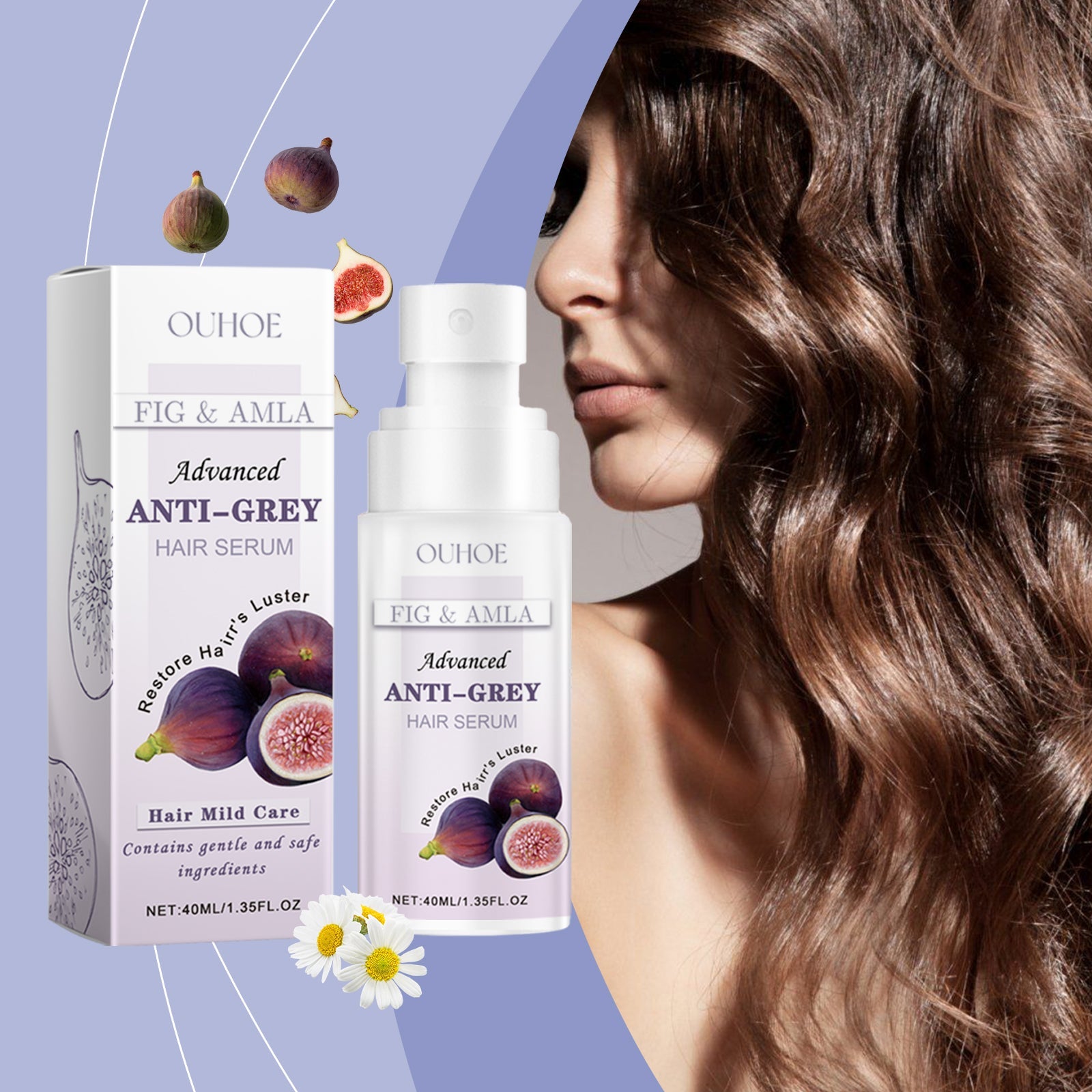 Grey Hair Essence Gentle, Non-Irritating Hair Easy Color Change Moisturizing Soft And Smooth Hair Care Essence