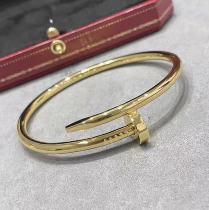 Precision Thick Plating Head and Tail Diamond Fashion Three-Circle Full Diamond Couple Bracelet