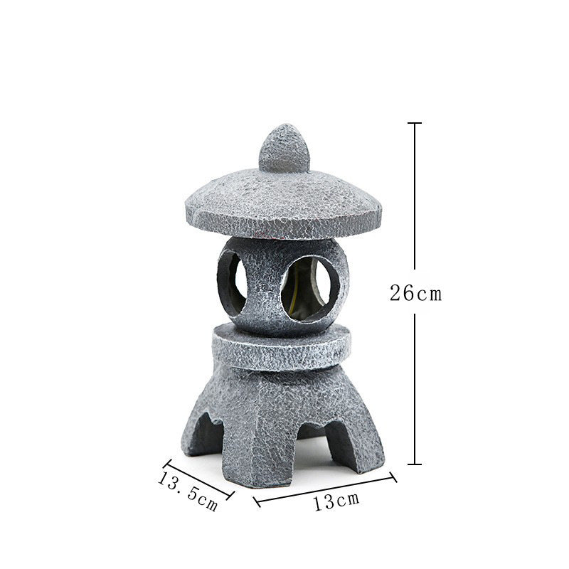 Solar-Powered Zen Garden Decor: Pagoda Lanterns &amp; Statues