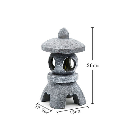 Solar-Powered Zen Garden Decor: Pagoda Lanterns &amp; Statues