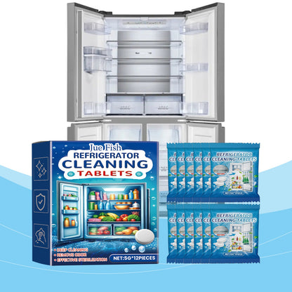 Refrigerator Cleaning Effervescent Tablet Kitchen Refrigerator Cleaning Anti-Oil Anti-Odor Multi-Purpose Cleaning Tablet