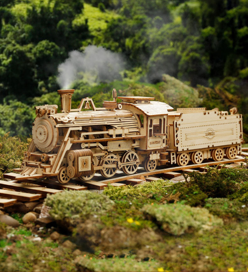 3DIY Hand Assembled Train Jeep Truck Children&